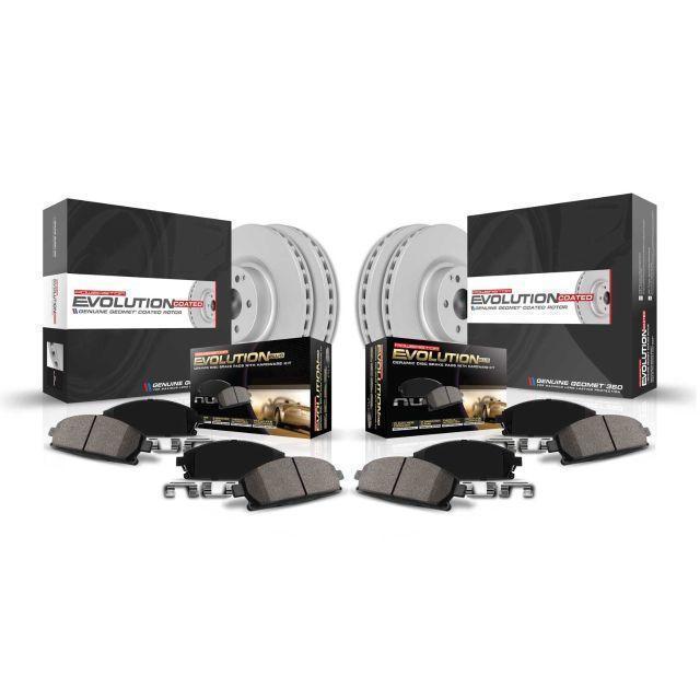 Power Stop Front & Rear Geomet Coated Brake Kit CRK2005 Sale